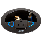 Crestron Crestron Connect It™ Cable Caddy w/120V Outlet, No Cables, Black Textured