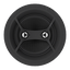 Crestron Ultimate 8 in. Stereo 2-Way All Weather In-Ceiling Dual Tweeter Speaker, White Textured, Single