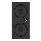Crestron Ultimate Dual 6.5 in. 2-Way In-Wall LCR Speaker, White Textured, Single