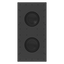 Crestron Ultimate In-Wall Dual 8 in. Subwoofer, All Weather, White Textured, Single