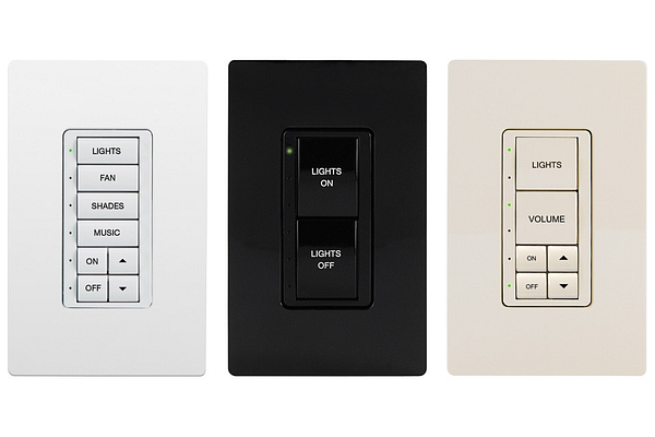 Crestron Cameo Express Keypad, Standard Mount, Black Smooth