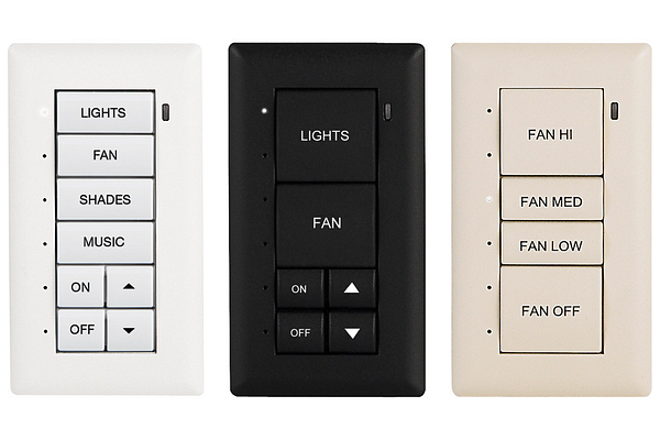 Crestron Cameo Keypad, Flush Mount, Latte Textured