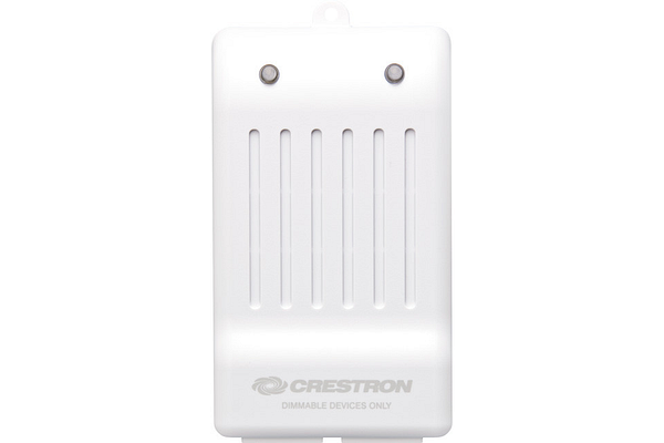 Crestron Dual-Channel Wireless Lamp Dimmer, Ground Pin Down, White Textured