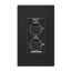 Crestron DMNAX Audio-over-IP Wall Plate with XLR, Black, 1‑Gang