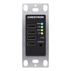 Crestron DM NUX USB over Network Wall Plate with Routing, Remote, Black