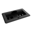 Crestron FlipTop™ FT2 Series Cable Management System, 202 Size, Electrical, Pass-Through Lid, Black