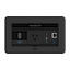 Crestron FlipTop™ FT2 Series Cable Management System, 202 Size, Electrical, Pass-Through Lid, Black