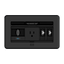 Crestron FlipTop™ FT2 Series Cable Management System, 202 Size, Electrical, Pass-Through Lid, Black