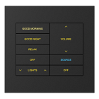 Crestron Horizon 2 In-Wall 0-10 V Dimmer with infiNET EX Wireless Communication, 120 VAC, Standard Engraved, Black