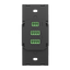 Crestron Horizon 2 Keypad with Cresnet Communications, Standard Engraved, Black