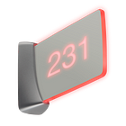 Crestron Room Availability Hallway Sign, Wall Mount, Enhanced Legibility, Includes Custom Engraving