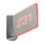 Crestron Room Availability Hallway Sign, Wall Mount, Enhanced Legibility, Includes Custom Engraving