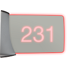 Crestron Room Availability Hallway Sign, Wall Mount, Enhanced Legibility, Includes Custom Engraving