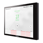 Crestron 7 in. Room Scheduling Touch Screen, Black Smooth, includes one TSW-770-LB-B-S light bar