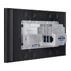 Crestron 7 in. Wall Mount Touch Screen, Government Version, Black Smooth