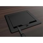 Crestron FlipTop™ FT2 Series Cable Management System, 700 Size, Electrical, Pass-Through Lid, Black