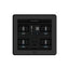 Crestron FlipTop™ FT2 Series Cable Management System, 700 Size, Electrical, Pass-Through Lid, Black