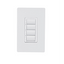 Crestron Cameo Wireless In-Wall Dimmer, 120V, White Textured