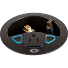 Crestron Crestron Connect It™ Cable Caddy w/120V Outlet, No Cables, Black Textured